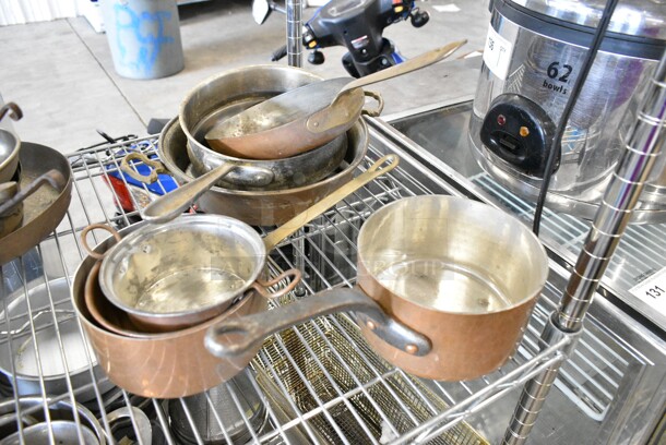 6 Various Metal Items Including Sauce Pans and Skillet. 6 Times Your Bid!  - Image 1 of 7