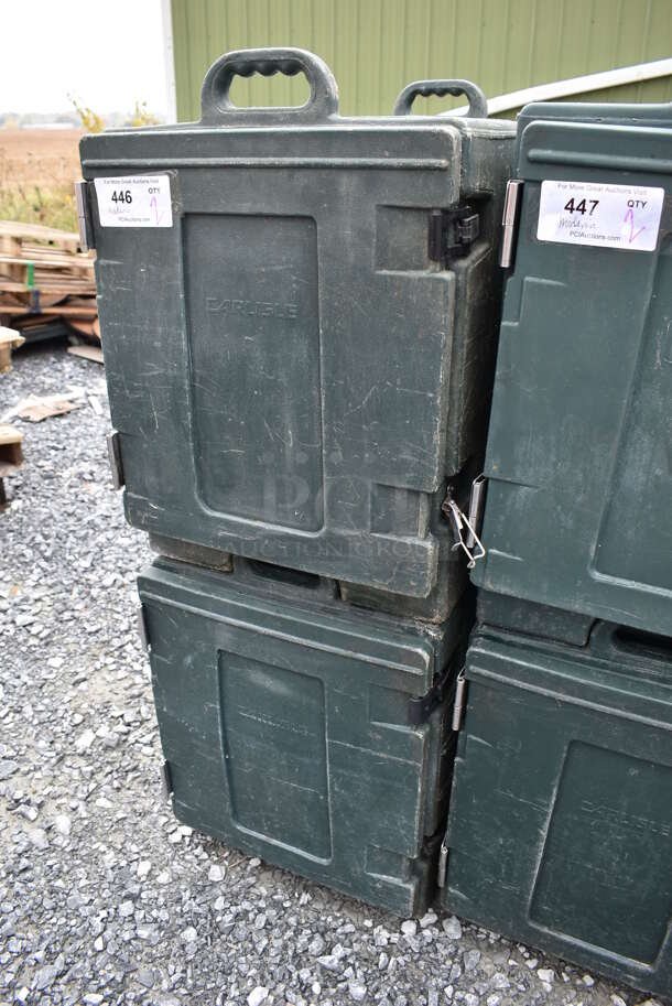 2 Carlisle NPC300 Green Poly Insulated Food Carrying Cases. 17x25x24. 2 Times Your Bid! - Image 3 of 7