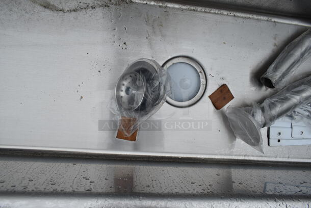 BRAND NEW SCRATCH AND DENT! Stainless Steel Commercial Wall Mount Multi Station Hand Sink. Does Not Come w/ Faucets.  - Image 4 of 4