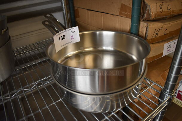 2 BRAND NEW! Stainless Steel Sauce Pots. 20x10x3. 2 Times Your Bid! - Image 1 of 3