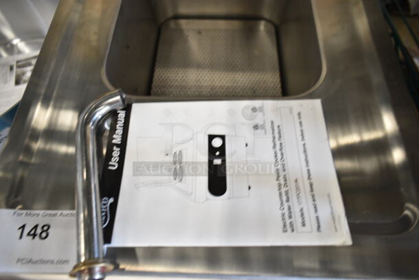 BRAND NEW SCRATCH AND DENT! 2023 Avantco 177PC201M Stainless Steel Commercial 2.1 Gallon / 8 Liter Electric Countertop Pasta Cooker / Rethermalizer. 208/240 Volts, 1 Phase.  - Image 6 of 7
