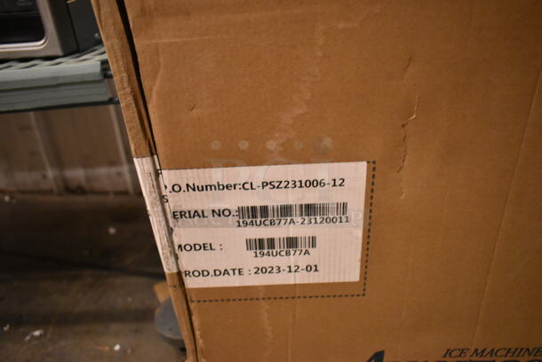 BRAND NEW SCRATCH AND DENT! 2023 Avantco Ice UC-B-77-A 14 13/16" Air Cooled Undercounter Bullet Ice Machine - 96 lb.  - Image 3 of 3