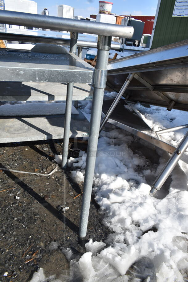 Stainless Steel Commercial Table w/ Metal Under Shelf. - Image 4 of 4