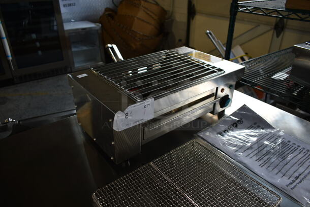 BRAND NEW SCRATCH AND DENT! 2023 Hoocoo IBG-18 Stainless Steel Commercial Countertop Electric Powered Barbecue BBQ Grill. 110 Volts, 1 Phase. Tested and Working! - Image 4 of 7