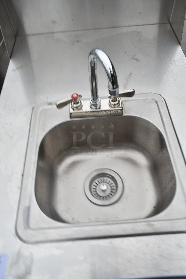 QualServ WMSC24MS Stainless Steel Commercial Single Bay Portable Sink w/ Faucet and Handles on Commercial Casters. 120 Volts, 1 Phase. - Image 3 of 8