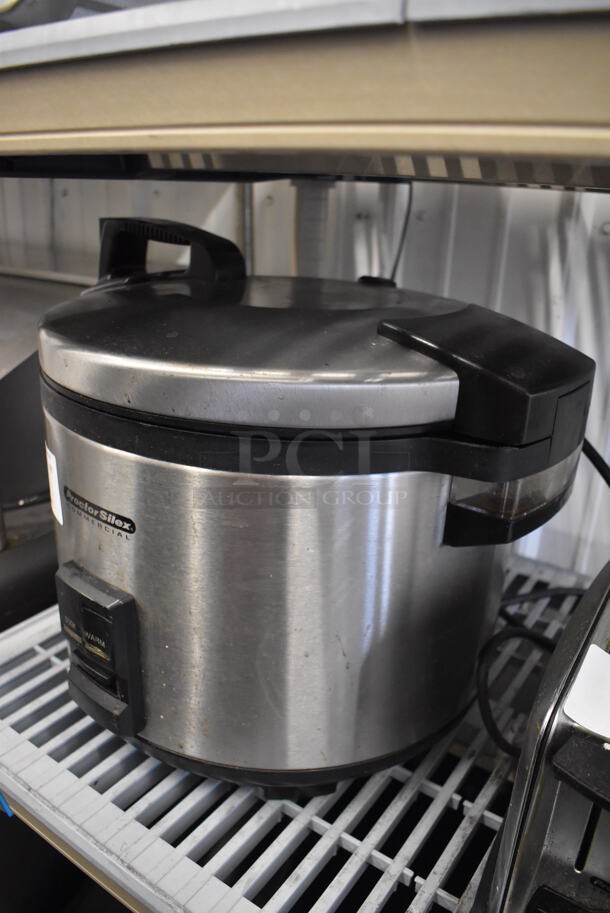 Proctor Silex GR05 Stainless Steel Countertop Rice Cooker. 120 Volts, 1 Phase. 17x17x15.5 - Image 2 of 5