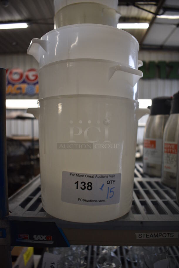 ALL ONE MONEY! Lot of 15 Poly Bins! 9x8x8 - Image 3 of 3