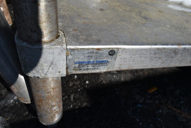 Stainless Steel Commercial Table w/ Metal Under Shelf and Back Splash. - Image 5 of 5
