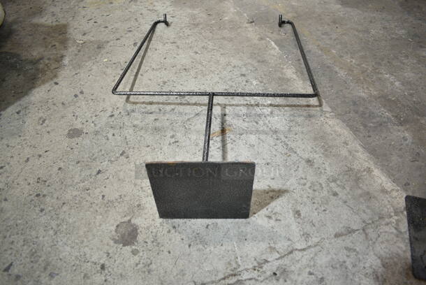 3 Black Metal Stands. 3 Times Your Bid! - Image 3 of 3
