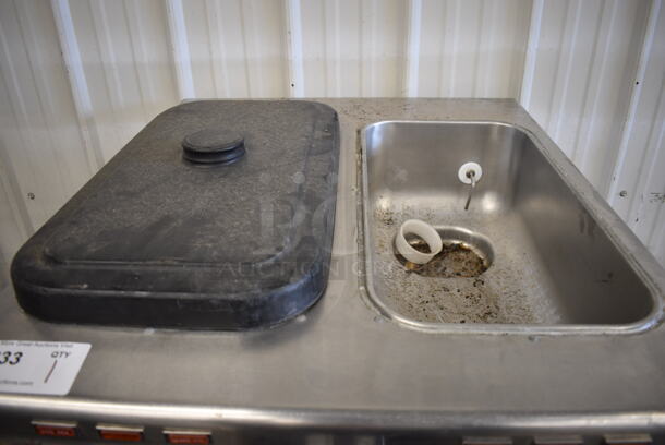 Taylor 342D-27 Stainless Steel Commercial Floor Style Air Cooled 2 Flavor Frozen Beverage Machine w/ Drink Mixer Attachment on Commercial Casters. 208-230 Volts, 1 Phase. 26x34x60 - Image 5 of 7