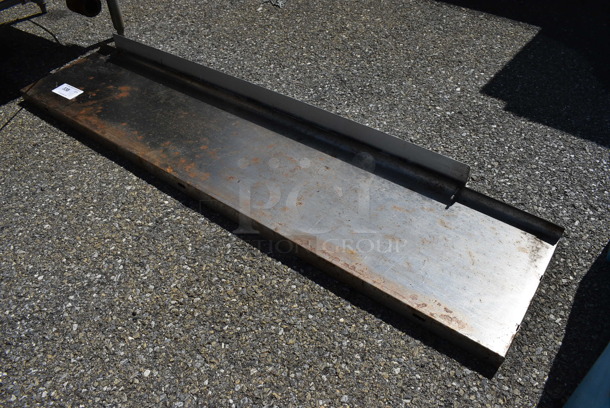 Metal Shelf w/ Check Order Holding Rod. 60x13.5x4.5