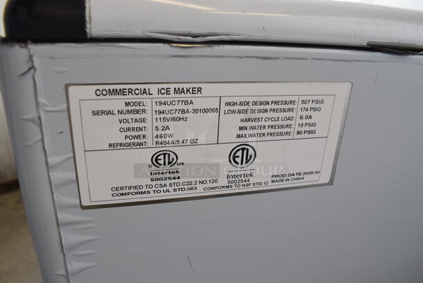 BRAND NEW! Avantco Model 194UC77BA Stainless Steel Commercial Self Contained Ice Machine. 115 Volts, 1 Phase. 15x22x27 - Image 6 of 6