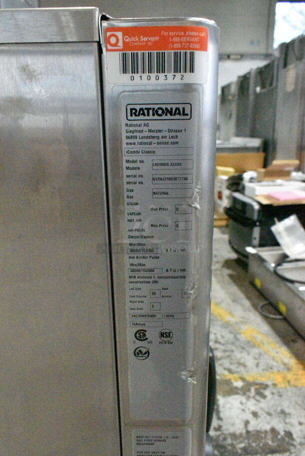 BRAND NEW! 2021 Rational LM200EG.XXXXX Stainless Steel Commercial Natural Gas Powered Combi Convection Oven.  - Image 9 of 9