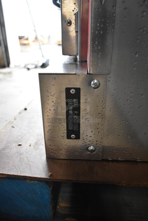 BRAND NEW SCRATCH AND DENT! Vulcan VC5GD-11D1Z Commercial Stainless Steel Natural Gas Powered Full Size Convection Oven w/ View Through Doors, Metal Oven Racks and Thermostatic Controls. Does Not Come w/ Legs. - Image 5 of 7