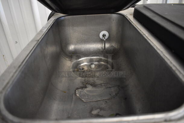 Taylor 342D-27 Stainless Steel Commercial Floor Style Air Cooled 2 Flavor Frozen Beverage Machine w/ Drink Mixer Attachment on Commercial Casters. 208-230 Volts, 1 Phase. 26x34x60 - Image 6 of 7