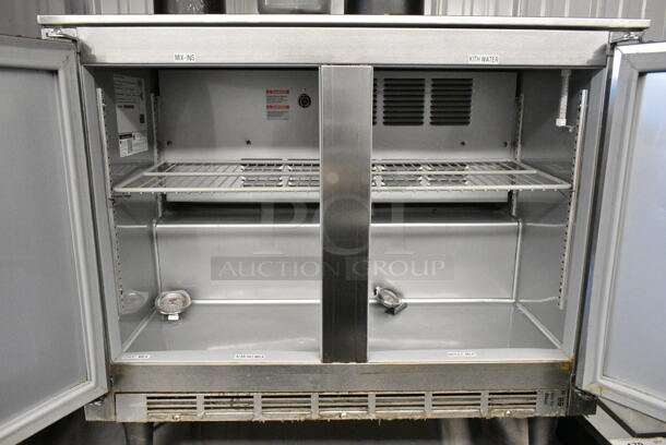 Beverage Air UCR34Y-17 Stainless Steel Commercial 2 Door Undercounter Cooler. 115 Volts, 1 Phase. Tested and Working! - Image 5 of 6