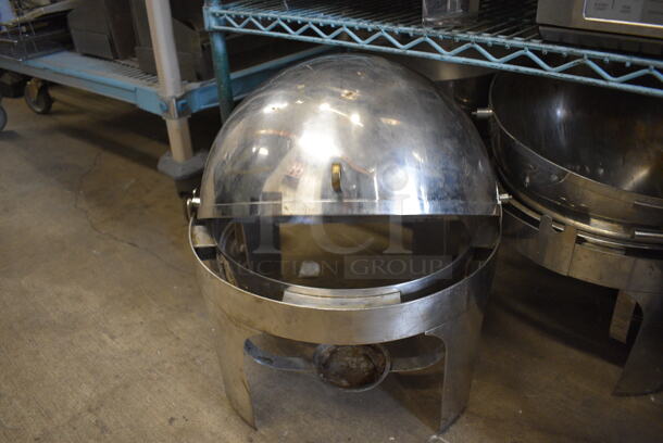 6 Metal Chafing Dishes w/ Lids. No Drop Ins. 18x17x19. 6 Times Your Bid! - Image 1 of 4