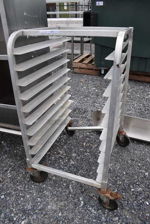 Metal Commercial Pan Transport Rack on Commercial Casters. 21x26x38.5 - Image 2 of 3