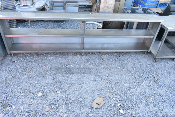 Stainless Steel Counter w/ 2 Under Shelves.  - Image 3 of 4