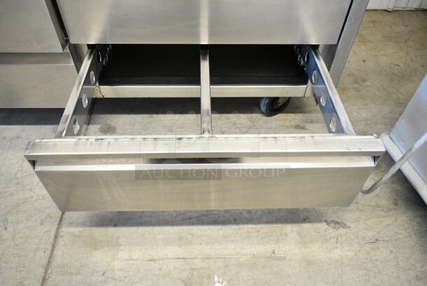 Jade Range Stainless Steel Commercial Gas Powered Flat Top Griddle w/ 2 Burner Range, Charbroiler Grill and 4 Drawer Chef Base on Commercial Casters. Cannot Test Chef Base - Appears To Have Been Hardwired - Image 9 of 12