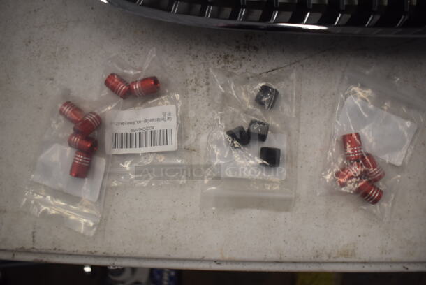 ALL ONE MONEY! 2 Grills for BMW M3 with Badge and Various Tire Stem Accessories - Image 4 of 4