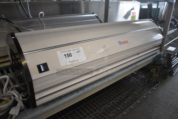 Aeolus Model FM-3509-L/Y Metal Smart Chef Air Curtain. 120 Volts, 1 Phase. 35.5x9.5x5. Tested and Working!