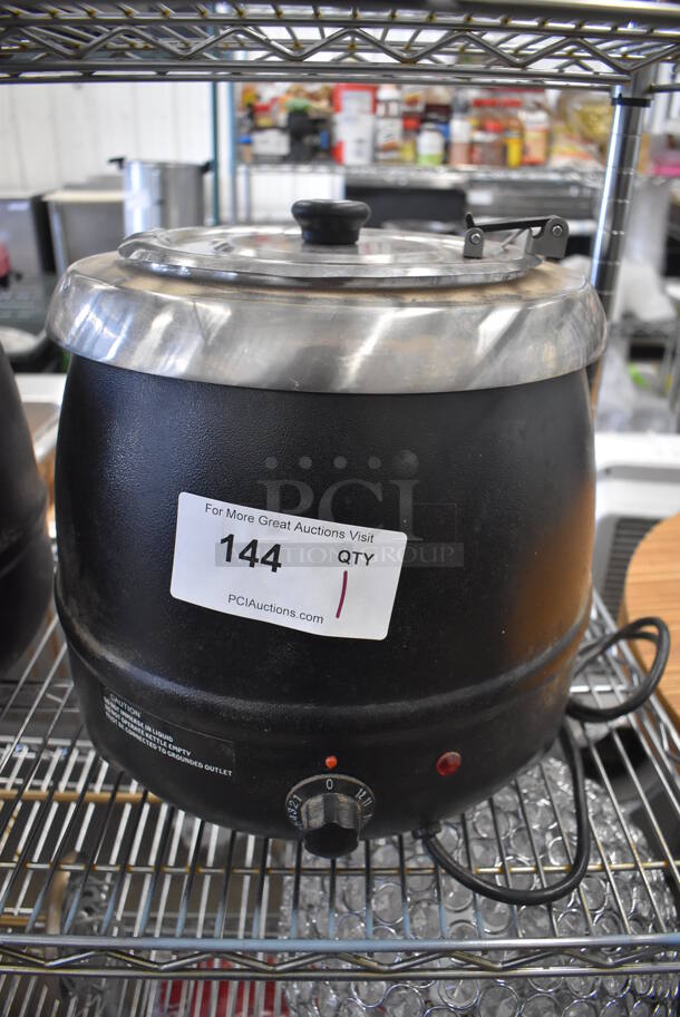 Thunder Group SEJ35000C Metal Commercial Countertop Soup Kettle Food Warmer. 120 Volts, 1 Phase. 13x13x13. Tested and Powers On But Does Not Get Warm