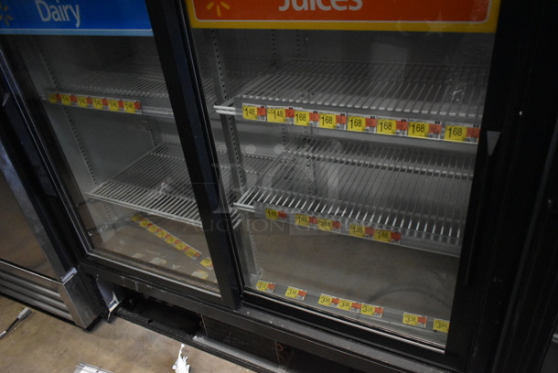 2016 True GDM-41SL-48-HC-LD ENERGY STAR Metal Commercial 2 Door Reach In Cooler Merchandiser w/ Poly Coated Racks. 115 Volts, 1 Phase. Tested and Working! - Image 2 of 6