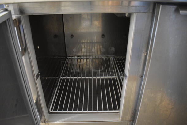 Traulsen Model VPS48S Stainless Steel Commercial Pizza Prep Table on Commercial Casters. 115 Volts, 1 Phase. 48x33x46. Tested and Working! - Image 7 of 7