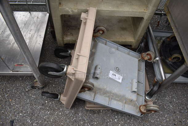 3 Poly Dish Caddy Dollies. 21.5x21.5x9. 3 Times Your Bid! - Image 3 of 5