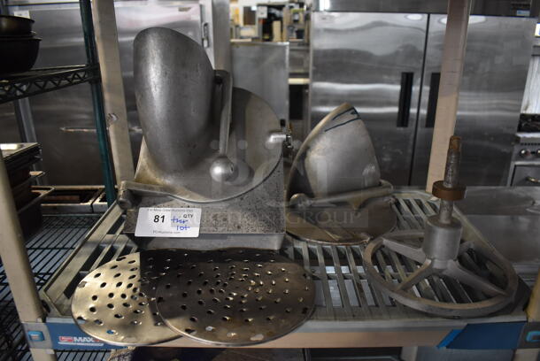 Metal Commercial Pelican Head w/ 2 Grating Blades, Extra Blade Frame and Extra Front Piece. 12x17x15