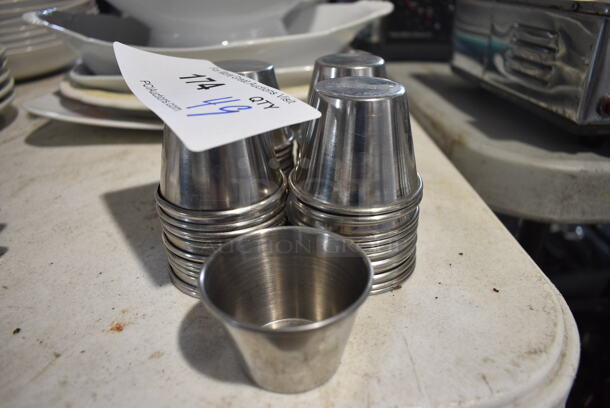49 Metal Portion Cups. 2.25x2.25x1.75. 49 Times Your Bid!