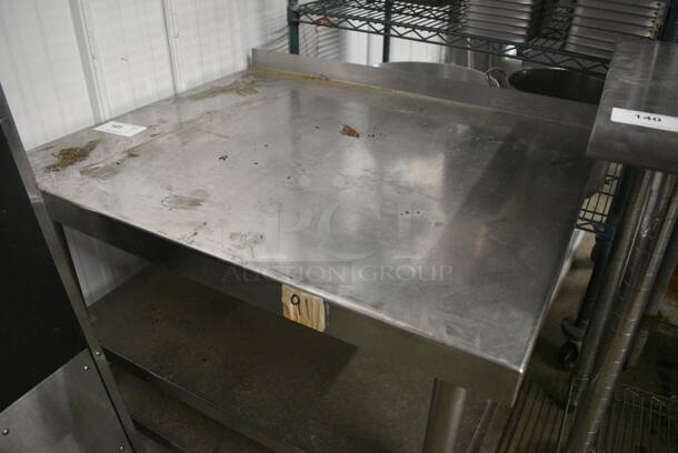 Stainless Steel Table w/ 2 Stainless Steel Under Shelves. 36x30x30 - Image 2 of 3