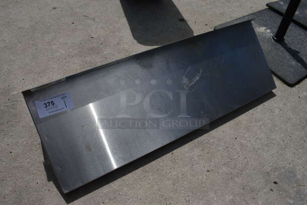 Stainless Steel Shelf w/ Wall Mount Brackets. 36x12x12 - Image 1 of 3