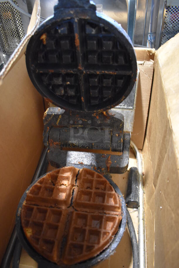 Stainless Steel Commercial Countertop Waffle Maker. 12x24x10. Tested and Working! - Image 4 of 6