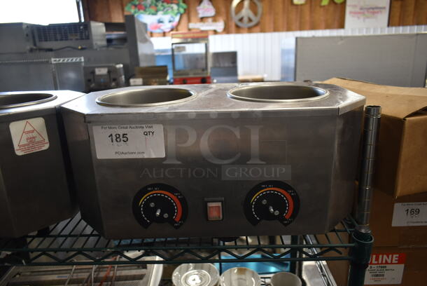 Paragon 2029A Stainless Steel Commercial Countertop 2 Well Food Warmer. 120 Volts, 1 Phase. Tested and Working! - Image 1 of 4
