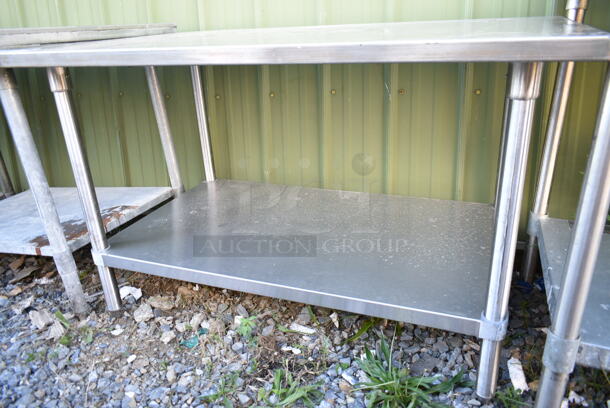 Stainless Steel Table w/ Under Shelf.  - Image 2 of 2