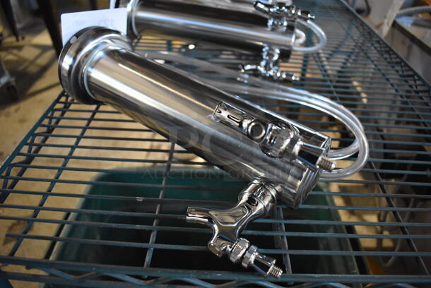BRAND NEW! Stainless Steel Commercial 2 Head Beer Tower. 5x7x14 - Image 3 of 4