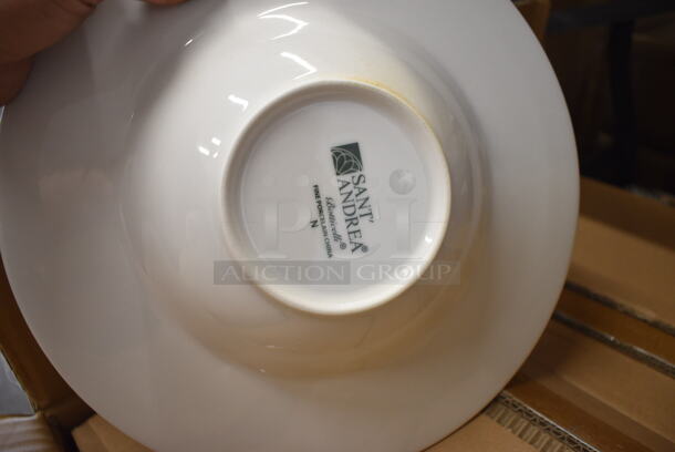 48 BRAND NEW IN BOX! Sant Andrea White Ceramic Pasta Plates. 10.75x10.75x2. 48 Times Your Bid! - Image 3 of 4