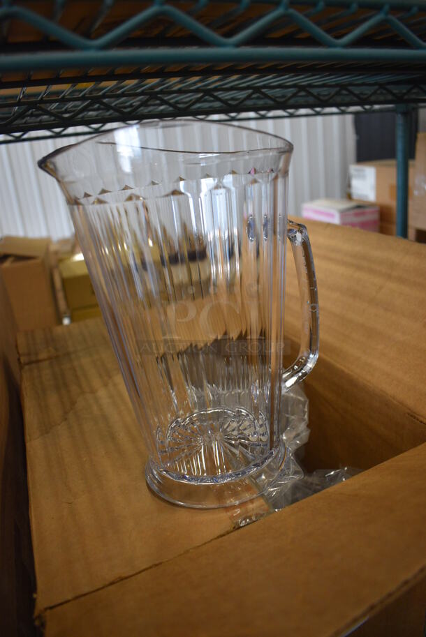 6 BRAND NEW IN BOX! Clear Poly Pitchers. 8x5.5x9. 6 Times Your Bid! - Image 3 of 3