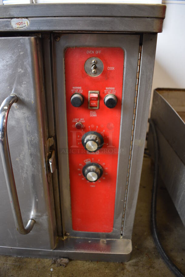 Blodgett Model CTB-1 Stainless Steel Commercial Countertop Electric Powered Half Size Convection Oven w/ Metal Oven Racks and Thermostatic Controls. 208-220 Volts, 3 Phase. 30.5x25.5x25.5 - Image 3 of 8