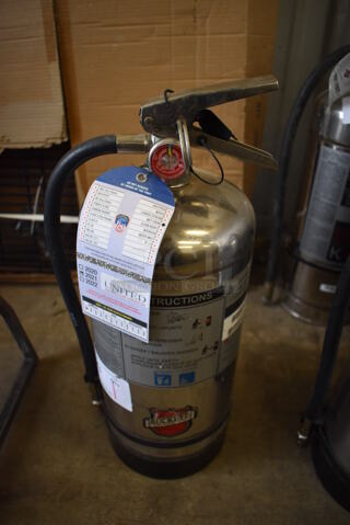 Buckeye Wet Chemical Fire Extinguisher. 9x8x20 Buyer Must Pick Up - We Will Not Ship This Item.