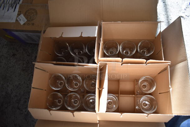 3 Boxes of Various BRAND NEW Glasses; 21 Steelite Nick & Nora 3x3x6 Wine Glasses, 34 Libbey 279U 4x4x2.25 Glass Punch Mugs and 35 Libbey 8054 Georgian 3x3x6 Irish Coffee Glasses. 3 Times Your Bid! - Image 5 of 12