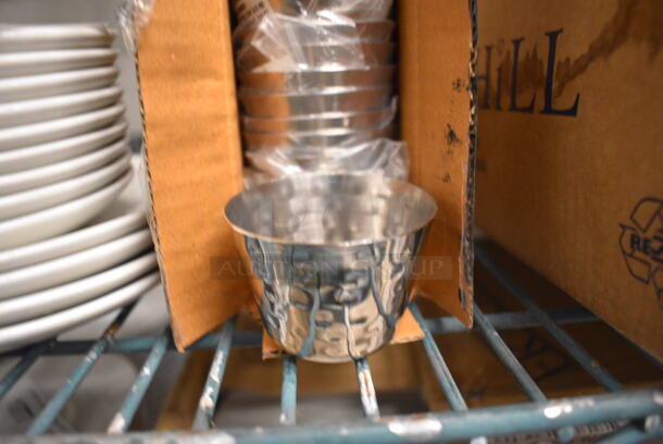 72 BRAND NEW IN BOX! American Metalcraft Metal Sauce Cups. 2.25x2.25x1.5. 72 Times Your Bid!