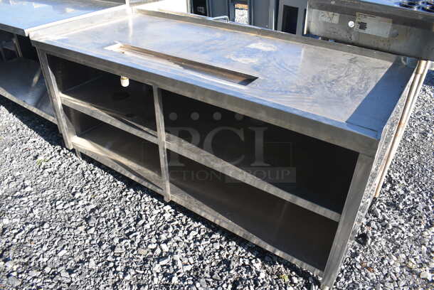 Stainless Steel Commercial Soda Station w/ Under Shelves. 72x30x35 - Image 2 of 4