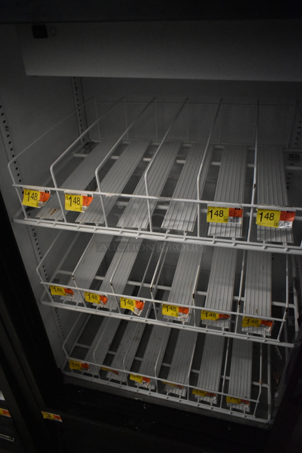 2017 True GDM-41SL-48-HC-LD Metal Commercial 2 Door Reach In Cooler Merchandiser w/ Poly Coated Racks. 115 Volts, 1 Phase. Tested and Working! - Image 3 of 4
