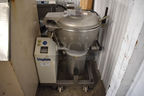 Stephan VCM44A/1 Commercial Stainless Steel Vertical Mixer Cutter On Commercial Casters. 208V. 