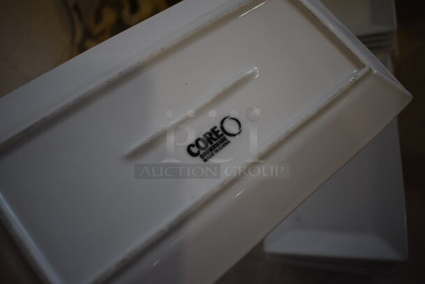 22 White Ceramic Rectangular Plates. 5.5x10x1. 22 Times Your Bid! - Image 4 of 4