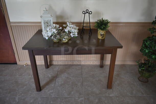 ALL ONE MONEY! ROOM LOT of Various Items Including Fake Plants, Table and Mirror. BUYER MUST REMOVE. (front hallway) - Image 5 of 11