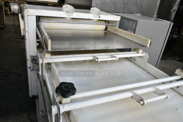Bloemhof 5-4-24BL2 Metal Commercial Floor Style Dough Sheeter on Commercial Casters. 230 Volts, 3 Phase.  - Image 4 of 7